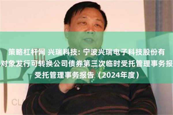 策略杠杆网 兴瑞科技: 宁波兴瑞电子科技股份有限公司向不特定对象发行可转换公司债券第三次临时受托管理事务报告（2024年度）