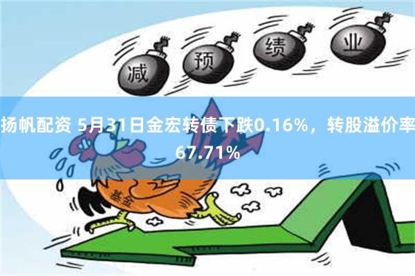 扬帆配资 5月31日金宏转债下跌0.16%，转股溢价率67.71%