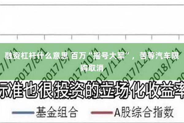 融资杠杆什么意思 百万“摇号大军”，苦等汽车限购取消